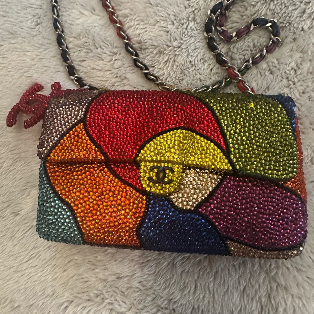 CHANEL Colorful Beaded Mini Bag